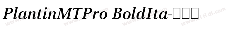 PlantinMTPro BoldIta字体转换 PlantinMTPro BoldIta字体转换
